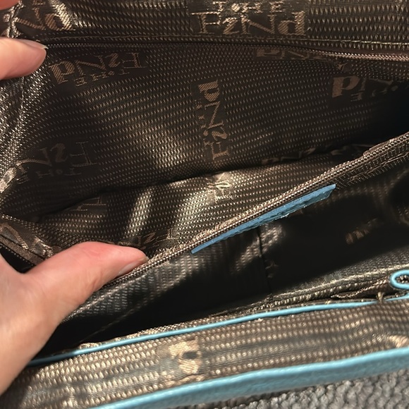 Perfect condition leather handbag Cute studs and chain on the strap. - Picture 9 of 10